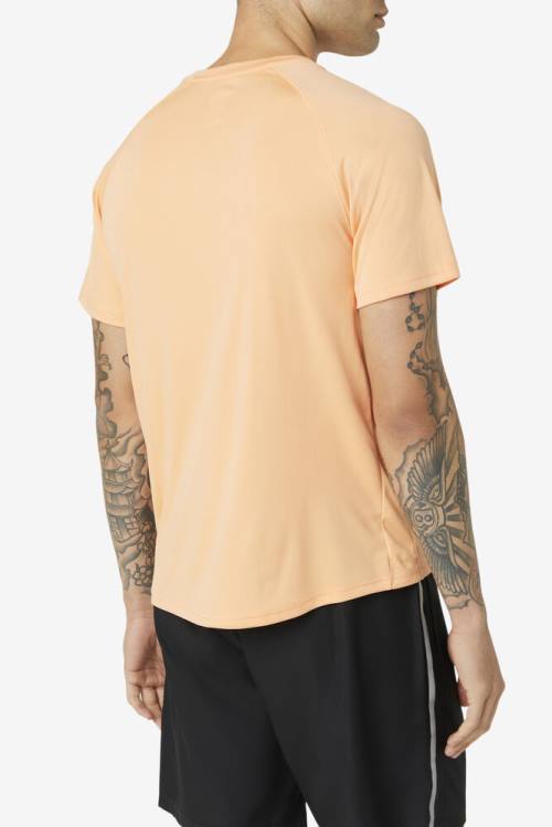 Camiseta Fila Pickleball Sleeve Crew Hombre Naranjas | Fila718UX