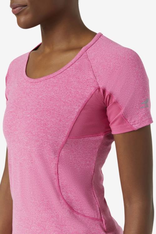 Camiseta Fila Pickleball Sleeve Top Mujer Rosas | Fila364OC