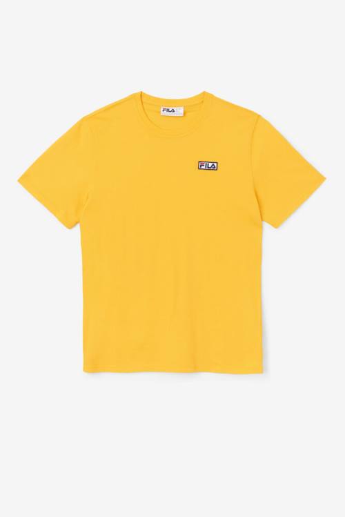 Camiseta Fila Skylar Tee Hombre Amarillo | Fila734UV