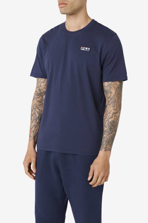 Camiseta Fila Skylar Tee Hombre Azul Marino | Fila276IM