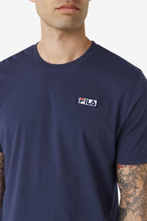 Camiseta Fila Skylar Tee Hombre Azul Marino | Fila276IM