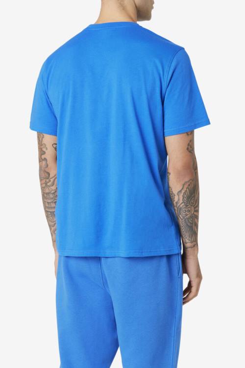 Camiseta Fila Skylar Tee Hombre Azules | Fila492UE