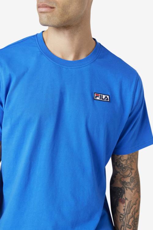 Camiseta Fila Skylar Tee Hombre Azules | Fila492UE