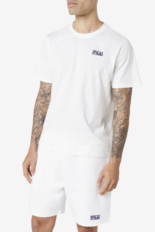 Camiseta Fila Skylar Tee Hombre Blancas | Fila249TK