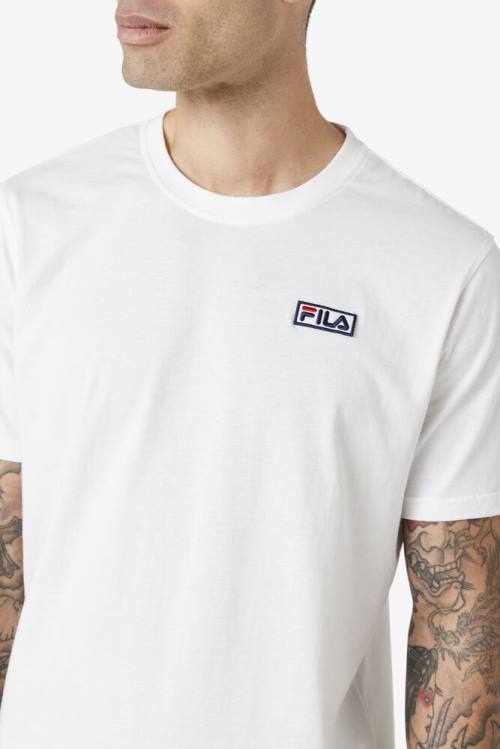 Camiseta Fila Skylar Tee Hombre Blancas | Fila249TK