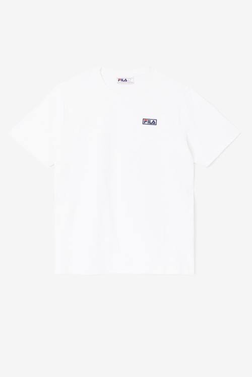 Camiseta Fila Skylar Tee Hombre Blancas | Fila249TK