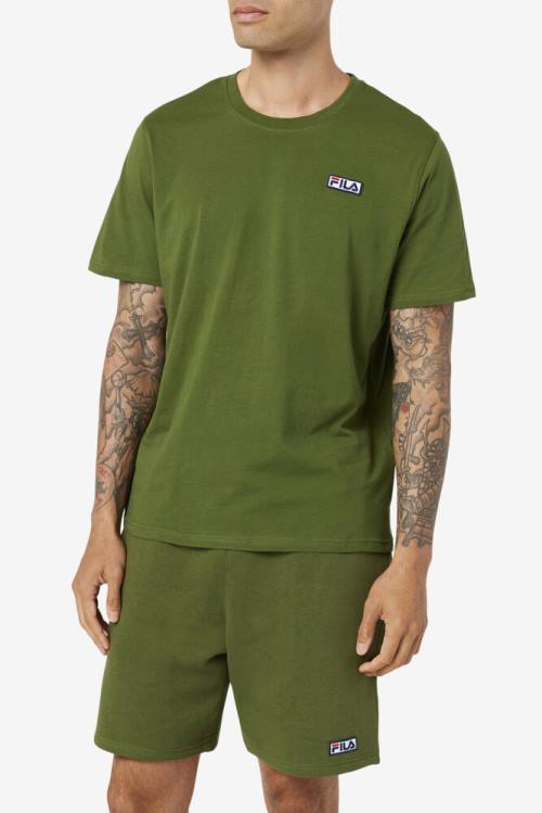 Camiseta Fila Skylar Tee Hombre Verde Oliva | Fila519FY