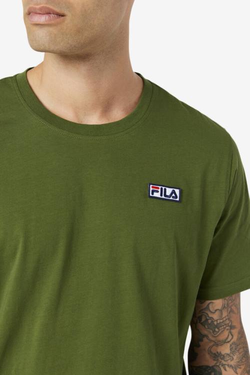 Camiseta Fila Skylar Tee Hombre Verde Oliva | Fila519FY