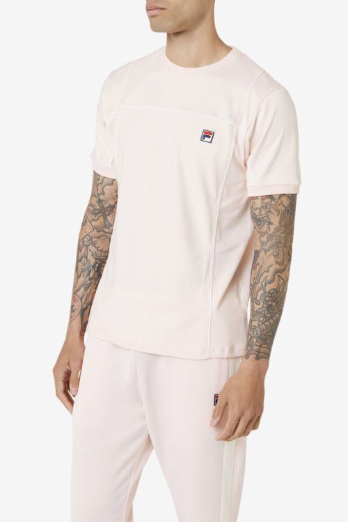 Camiseta Fila Terrinda Crew Hombre Rosas | Fila781WE