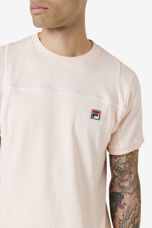 Camiseta Fila Terrinda Crew Hombre Rosas | Fila781WE