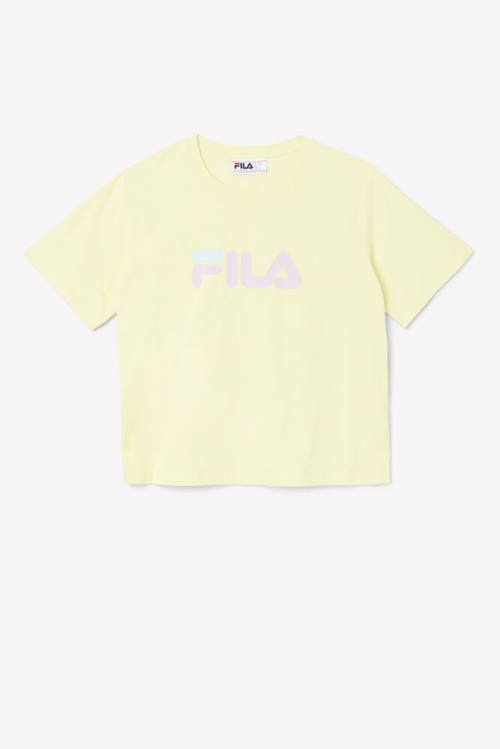 Camiseta Fila Thea Tee Mujer Amarillo | Fila325LH