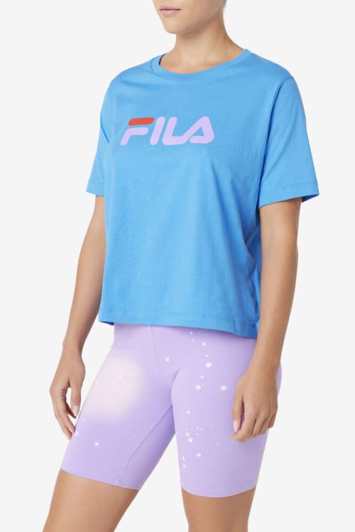 Camiseta Fila Thea Tee Mujer Azules | Fila705JZ