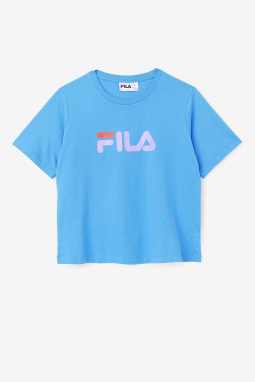 Camiseta Fila Thea Tee Mujer Azules | Fila705JZ