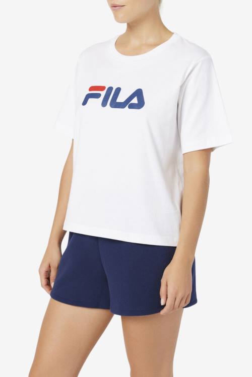 Camiseta Fila Thea Tee Mujer Blancas | Fila065EW