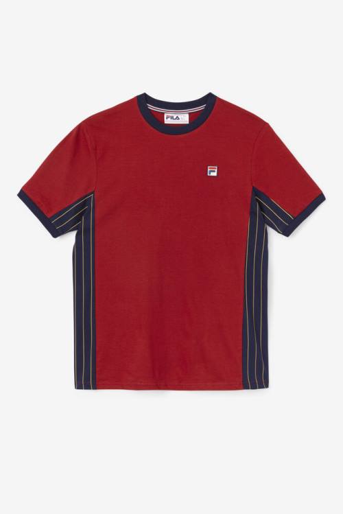 Camiseta Fila Warner Tee Hombre Azul Marino | Fila460KE