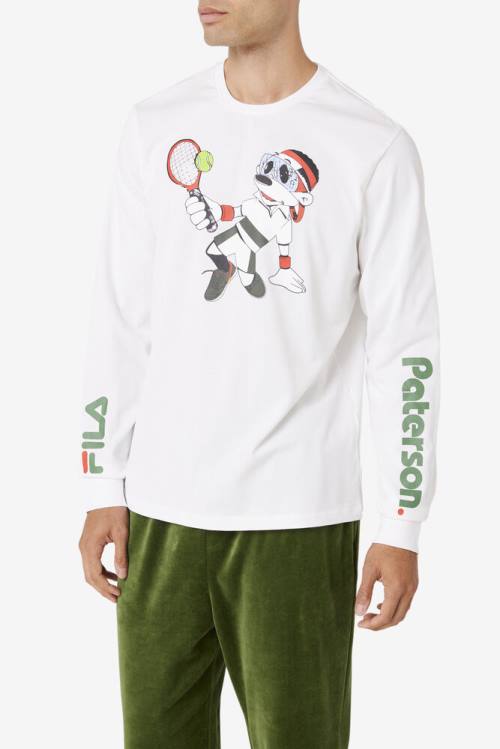 Camiseta Fila X Paterson Long Sleeve Tee Hombre Blancas | Fila901UB