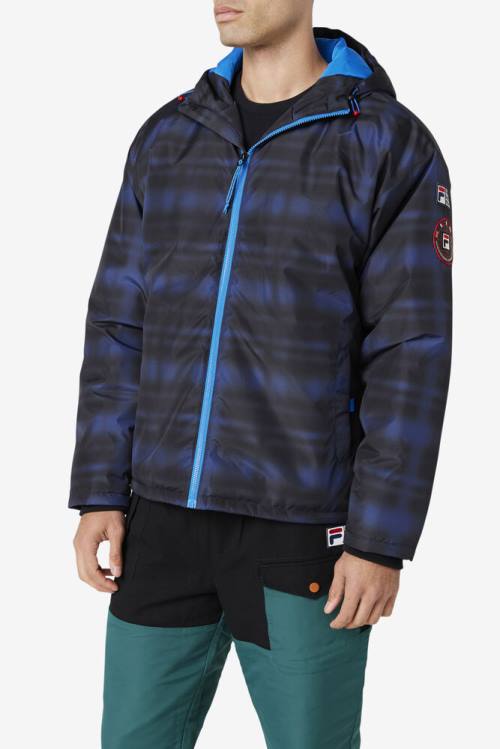 Chaquetas Fila Beta Puffer Hombre Azules Gris | Fila634AK