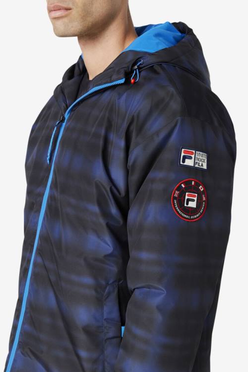 Chaquetas Fila Beta Puffer Hombre Azules Gris | Fila634AK