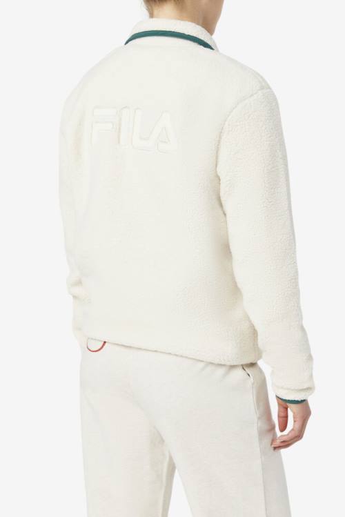 Chaquetas Fila Kyomi Quarter Zip Pullover Mujer Beige | Fila758HA