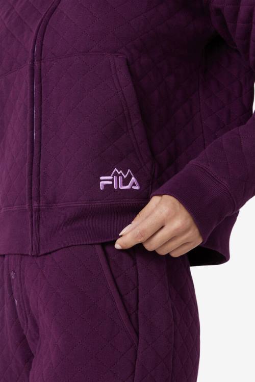 Chaquetas Fila Leilani Quilted Mujer Burdeos | Fila371JU