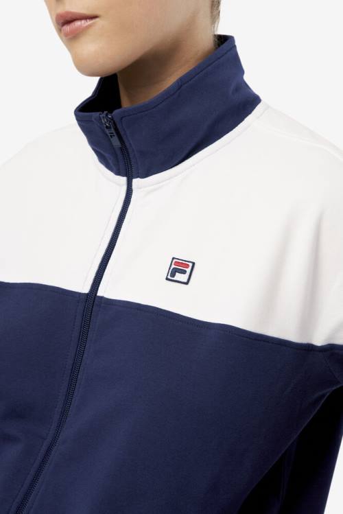 Chaquetas Fila Makayla Pista Mujer Azul Marino | Fila742NV