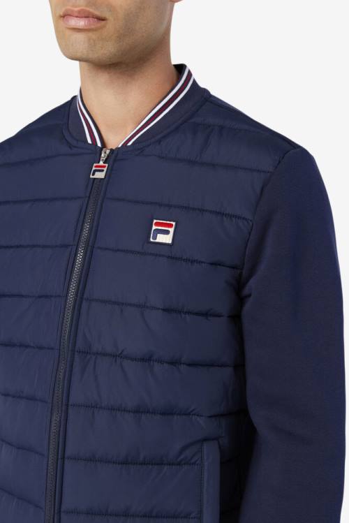 Chaquetas Fila Marco Puffer Hombre Azul Marino | Fila964LC