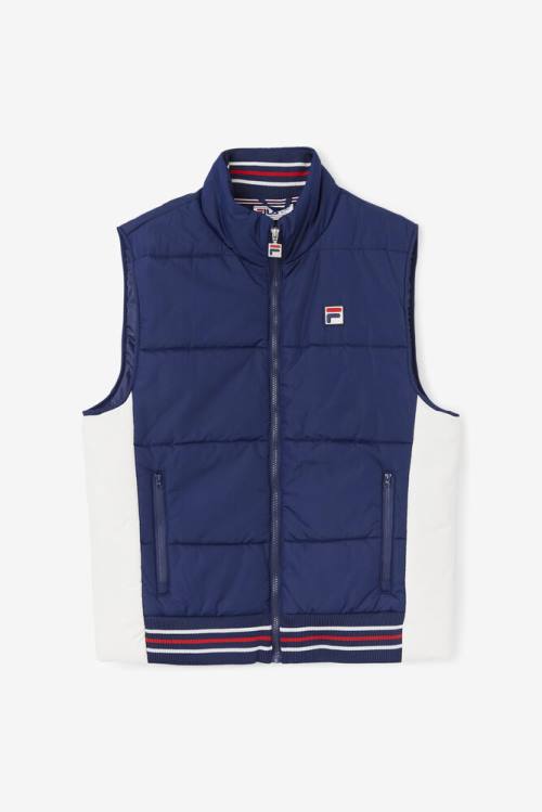 Chaquetas Fila Matias Vest Hombre Azul Marino | Fila530TG