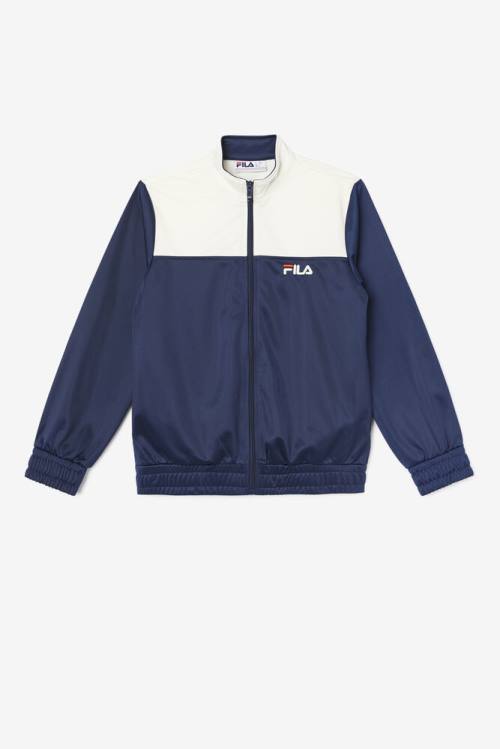 Chaquetas Fila Mckenna Pista Mujer Azul Marino | Fila590UK