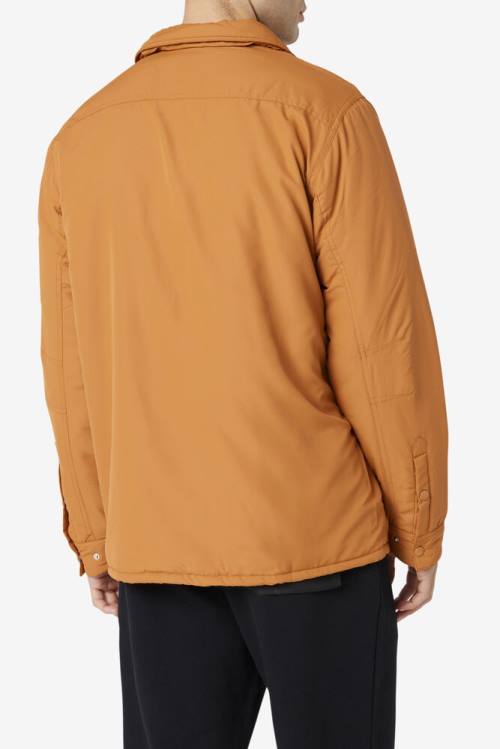 Chaquetas Fila Nile Shacket Hombre Amarillo | Fila061UD