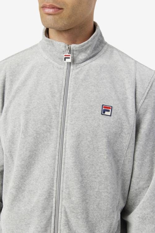 Chaquetas Fila O-fit Velour Hombre Gris | Fila035EG