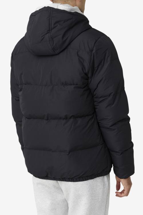 Chaquetas Fila Otler Puffer Hombre Negras | Fila764NZ