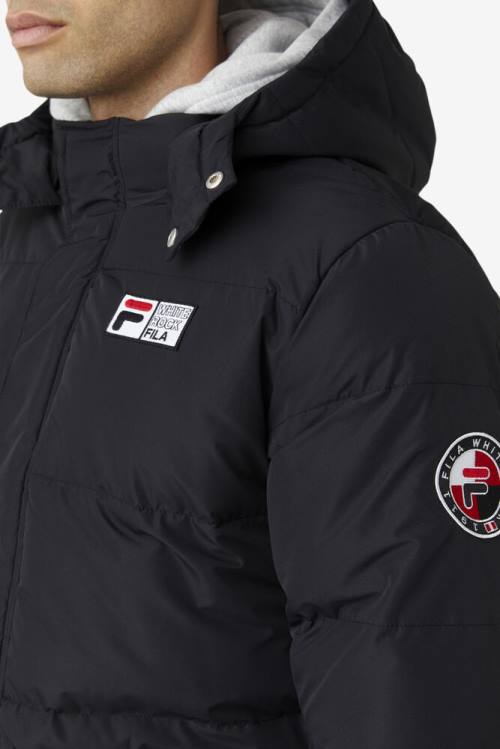 Chaquetas Fila Otler Puffer Hombre Negras | Fila764NZ