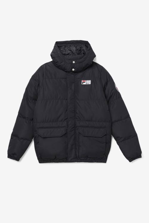 Chaquetas Fila Otler Puffer Hombre Negras | Fila764NZ