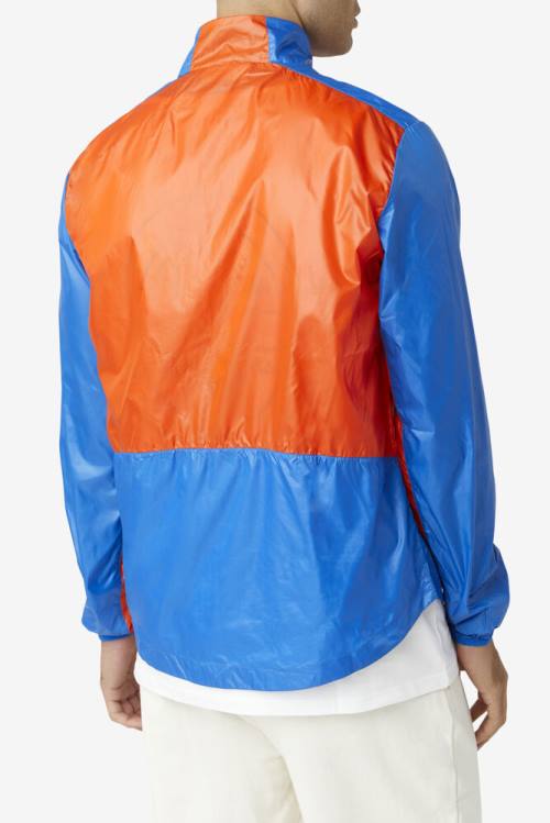 Chaquetas Fila Pinnacle Hombre Naranjas Azules Limón | Fila703IB