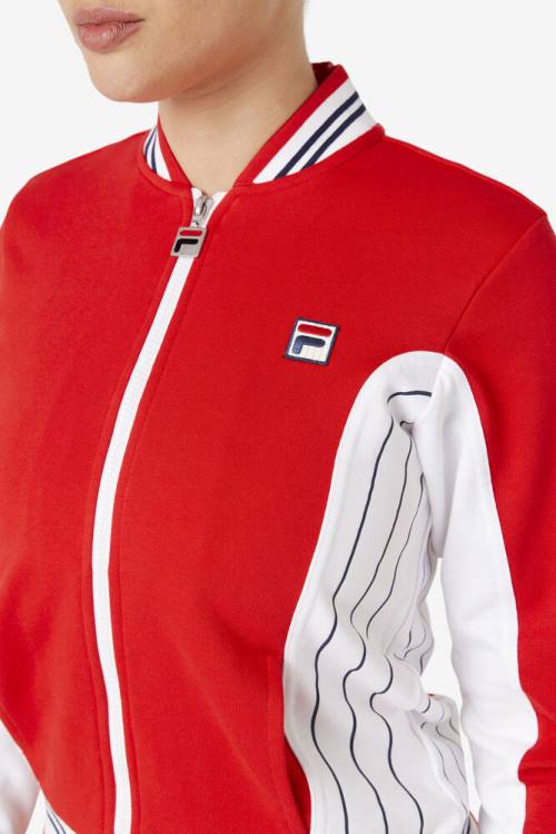 Chaquetas Fila Settanta Ii Mujer Rojas Blancas Azul Marino | Fila430ZA