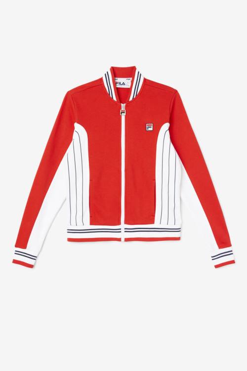 Chaquetas Fila Settanta Ii Mujer Rojas Blancas Azul Marino | Fila430ZA