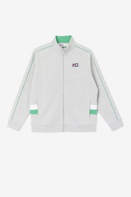 Chaquetas Fila Sutton Pista Hombre Gris Claro Blancas | Fila720XG