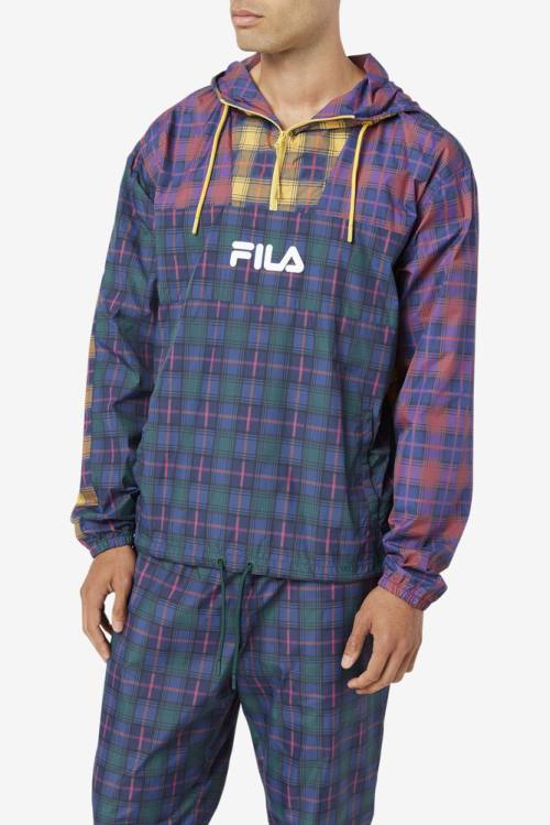 Chaquetas Fila Tej Windjacket Hombre Azul Marino | Fila904VN