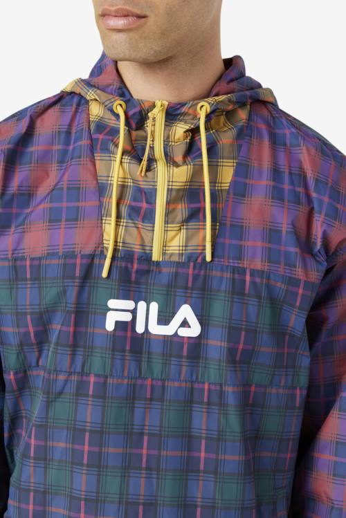 Chaquetas Fila Tej Windjacket Hombre Azul Marino | Fila904VN