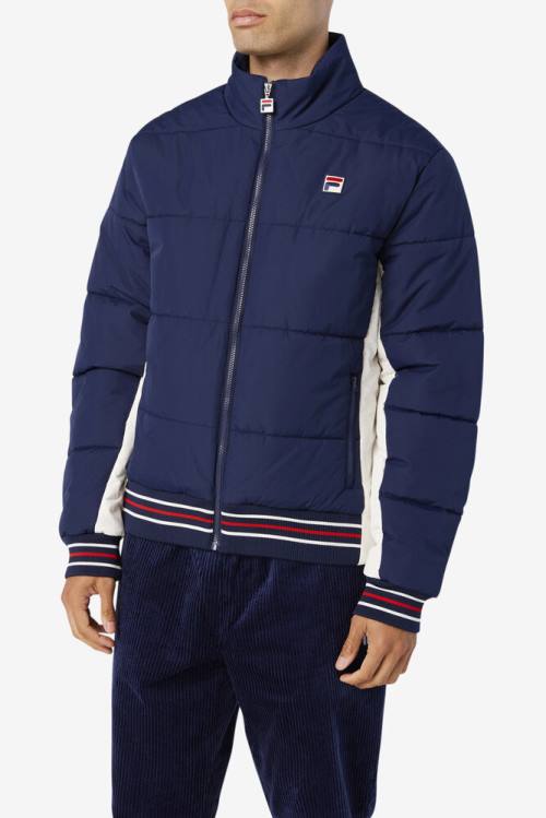 Chaquetas Fila Watson Puffer Hombre Azul Marino | Fila417UF