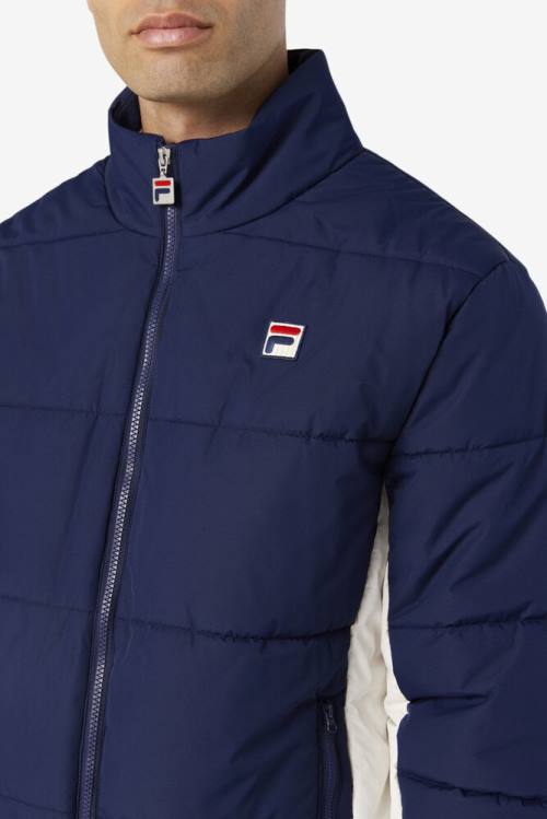 Chaquetas Fila Watson Puffer Hombre Azul Marino | Fila417UF