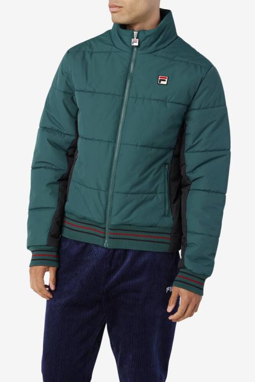 Chaquetas Fila Watson Puffer Hombre Negras | Fila056YD