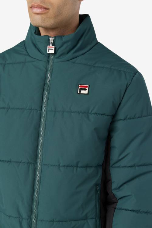 Chaquetas Fila Watson Puffer Hombre Negras | Fila056YD