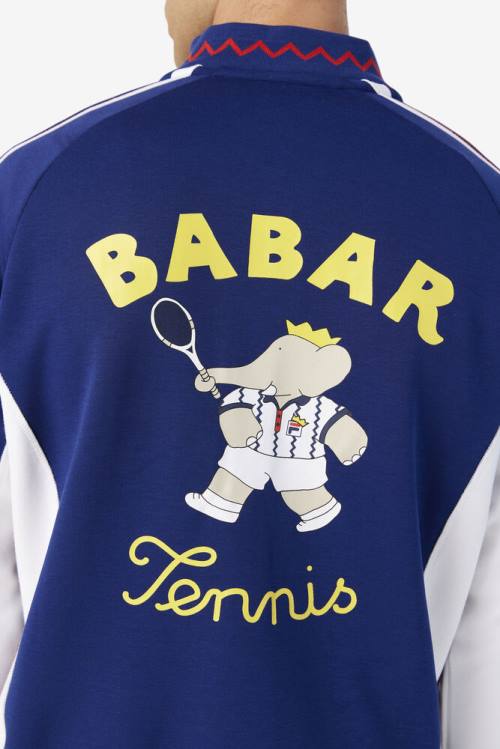 Chaquetas Fila X Rb Babar Iggy Hombre Azules Blancas | Fila346IQ