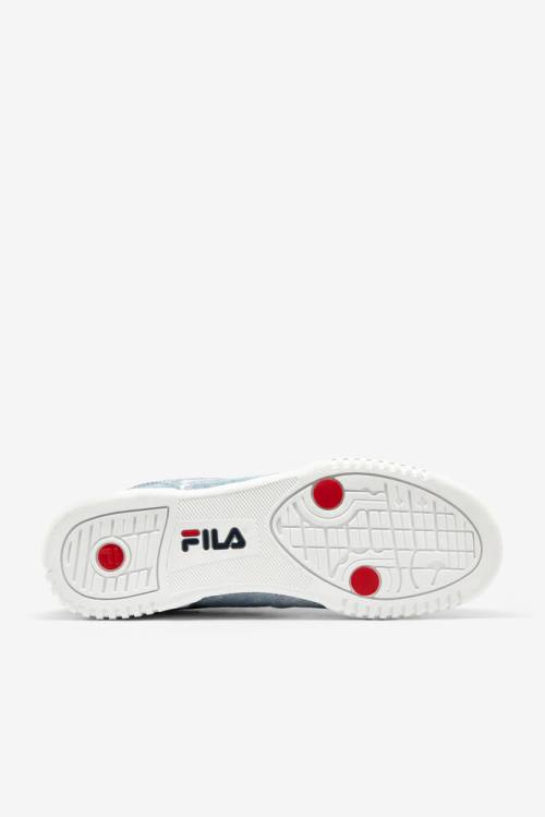 Denim Zapatillas Fila Original Fitness Hombre Blancas Azul Marino Azules | Fila472CP