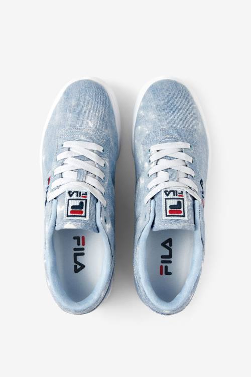 Denim Zapatillas Fila Original Fitness Hombre Blancas Azul Marino Azules | Fila472CP