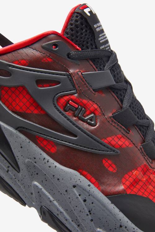 Evo Zapatillas Fila Ray Tracer Hombre Rojas Negras | Fila820HK