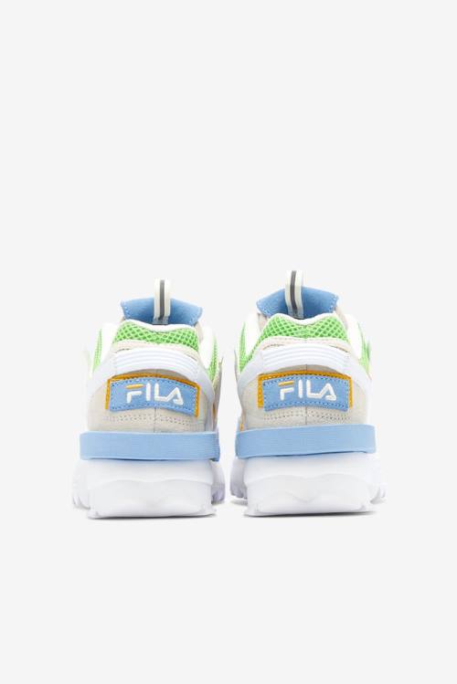 Exp Zapatillas Fila Disruptor 2 Mujer Blancas Azules Verde | Fila542IZ