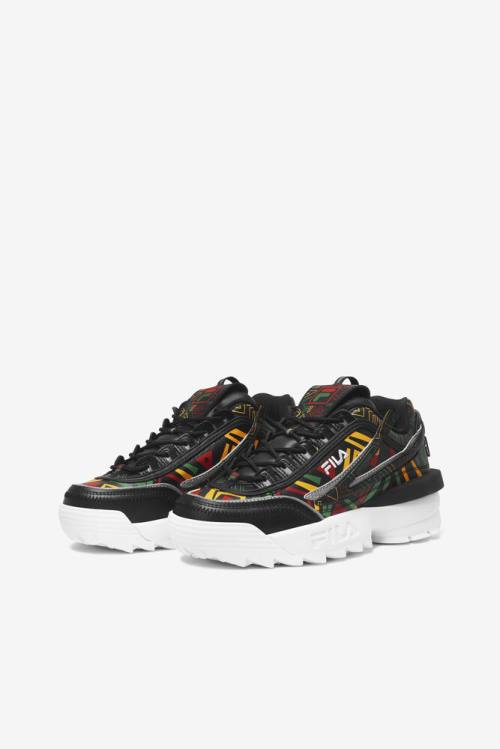 Exp Zapatillas Fila Disruptor 2 Mujer Negras Limón | Fila389SK