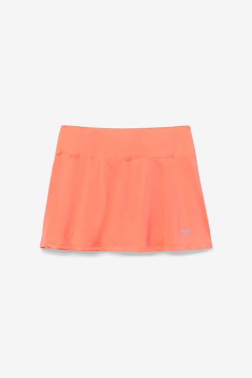 Falda Fila Pickleball Flounce Skort Mujer Coral | Fila032YR